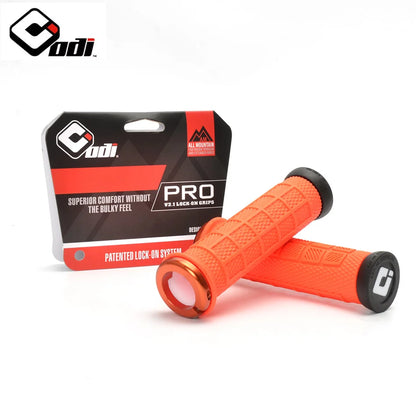Aluminum Alloy and Silica Gel Bicycle Handlebar Grips with Integrated Lock for Mountain and Road Bikes