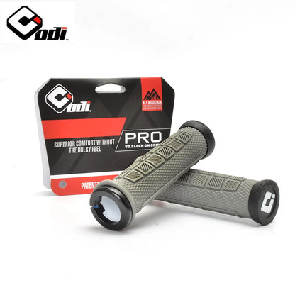 Aluminum Alloy and Silica Gel Bicycle Handlebar Grips with Integrated Lock for Mountain and Road Bikes