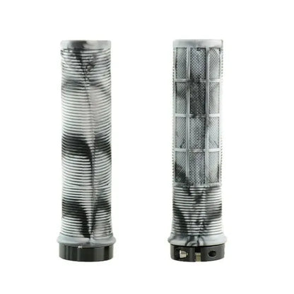 TPR Bicycle Grips Integrated Bicycle Handlebar Grips Aluminum Alloy Lock on Bicycle Handles Non-Slip MTB Cuffs Bike Part