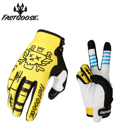 Fastgoose Skull Motorcycle Biker Riding Cycling Gloves MTB ATV Touch Dirt Bike Accessories Riding Gear Glove Items for Men Women