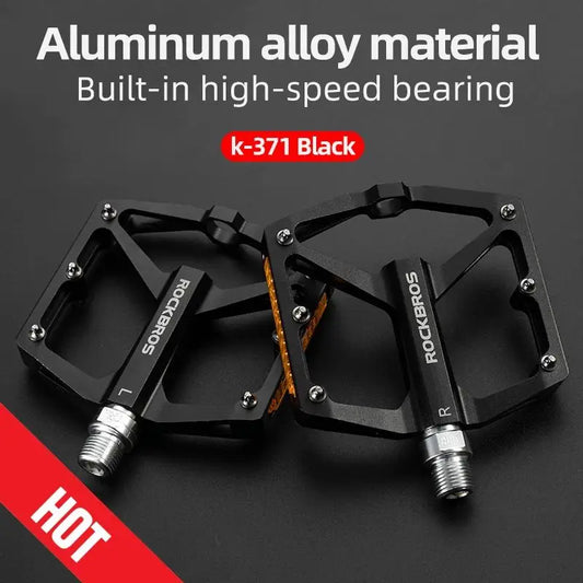 Bicycle Pedals save Effort Aluminum Alloy Anti-Slip MTB Road Mountain Reflective Bearing Cycling Pedals Bike Accessory