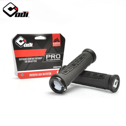 Aluminum Alloy and Silica Gel Bicycle Handlebar Grips with Integrated Lock for Mountain and Road Bikes
