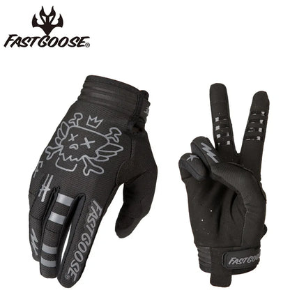 Fastgoose Skull Motorcycle Biker Riding Cycling Gloves MTB ATV Touch Dirt Bike Accessories Riding Gear Glove Items for Men Women