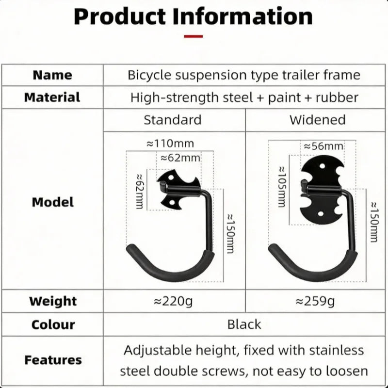 New Bike Wall Mount Bicycle Stand Holder Mountain Bike Rack Stands Hanger Hook Storage Bicycle Mounted Rack Stands