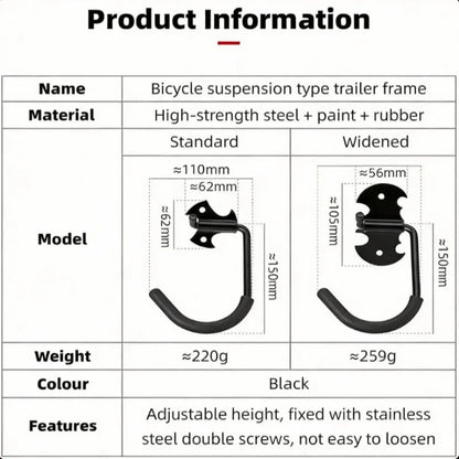 New Bike Wall Mount Bicycle Stand Holder Mountain Bike Rack Stands Hanger Hook Storage Bicycle Mounted Rack Stands